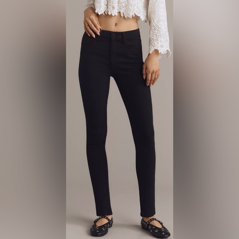 Joe's Jeans The Charlie High-Rise Skinny Jeans Faded Black size 27 - Picture 2 of 14